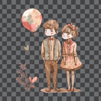 Couple PNG Image - Valentine concept