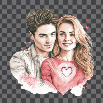 Couple PNG Image - Valentine concept