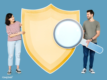 Couple with cyber security icons | Free stock photo - 458021 Couple with cyber security icons | Free stock photo - 458021