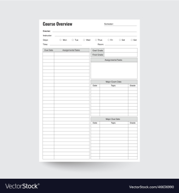 course overview planner course overview planner