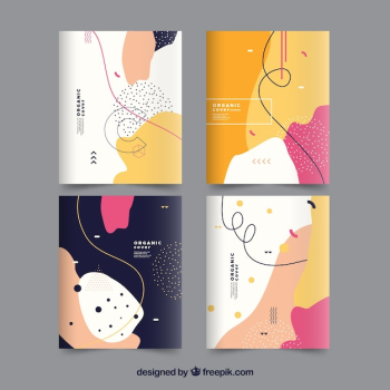 Covers collection with organic shapes Covers collection with organic shapes