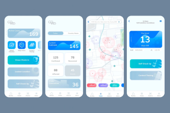 COVID-19 user interface app mockup psd mobile screen COVID-19 user interface app mockup psd mobile screen