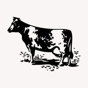 Cow, farm animal drawing, vintage | Free Vector - rawpixel Cow, farm animal drawing, vintage | Free Vector - rawpixel