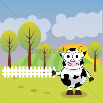 Cow in a field Cow in a field