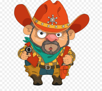 Cowboy cartoons Illustration - Little Pirate gun Cowboy cartoons Illustration - Little Pirate gun