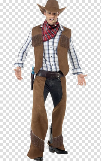 Cowboy Costume party Waistcoat Hat, Hat transparent background PNG clipart