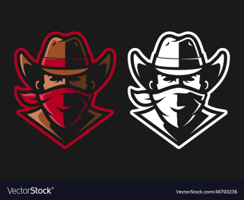 cowboy head mascot logo design cowboy head mascot logo design