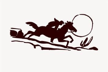 Cowboy silhouette illustration clipart vector. | Free Vector - rawpixel Cowboy silhouette illustration clipart vector. | Free Vector - rawpixel