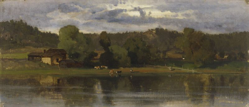 Cows at lakeside, evening atmosphere, | Free Photo - rawpixel Cows at lakeside, evening atmosphere, | Free Photo - rawpixel