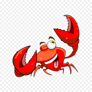 Crab Cartoon Seafood - Free cartoon crab matting png download ...
