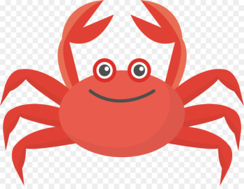 Crab Colorful Run Euclidean vector Illustration - Red crab vector 