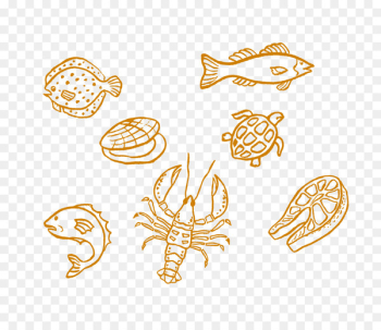 Crab Food Illustration - Chalk hand-painted food material Crab Food Illustration - Chalk hand-painted food material