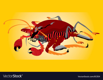 Crab vector image Crab vector image