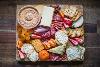 Crackers, Cheese, And Fruits Crackers, Cheese, And Fruits