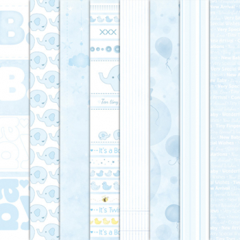 Craft Creations Baby Boy Background Papers - Card & Paper from ...