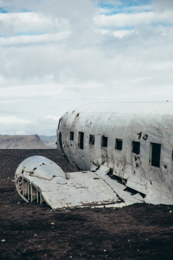 Crashed Aircraft Wreckage Crashed Aircraft Wreckage
