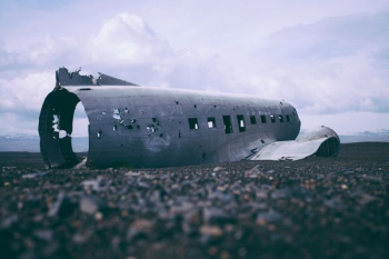 crashed airplane part crashed airplane part