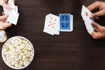 Crazy Eights Card Game At Table Crazy Eights Card Game At Table