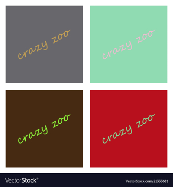Crazy zoo vector image Crazy zoo vector image
