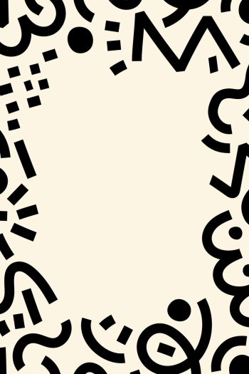 Cream 90&rsquo;s Memphis frame background | Free Photo - rawpixel