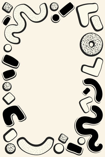 Cream 90&rsquo;s Memphis frame background | Free Photo - rawpixel