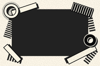 Cream 90&rsquo;s Memphis frame background | Free Photo - rawpixel