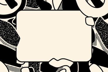 Cream 90&rsquo;s Memphis frame background | Free Photo - rawpixel