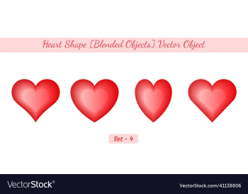 creative 3d heart shape set heart shape object creative 3d heart shape set heart shape object