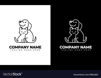 creative a dog and cat logo design creative a dog and cat logo design
