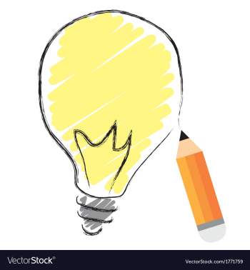 Creative idea vector image Creative idea vector image