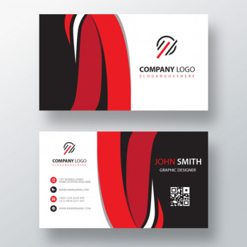 Creative line business card template Free Psd