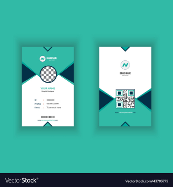 creative office id card design