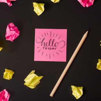 Creative sticky notes mockup Free Psd