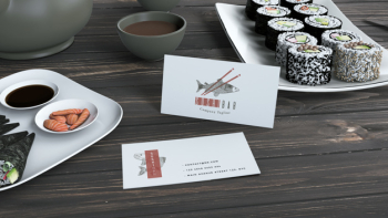 Creative sushi bar menu mockup Free Psd