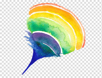 Creative Watercolor Circle Watercolor painting, rainbow transparent background PNG clipart