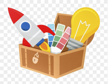 Creativity treasure chest png sticker, | Free PNG - rawpixel