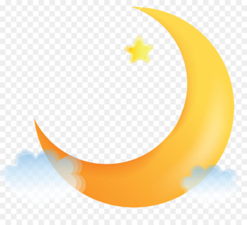 Crescent Moon Illustration - moon Crescent Moon Illustration - moon