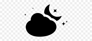Crescent Moon Stars And Cloud Vector - Silhouette Star Moon Png Crescent Moon Stars And Cloud Vector - Silhouette Star Moon Png