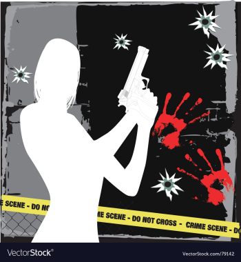 Crime vector image Crime vector image