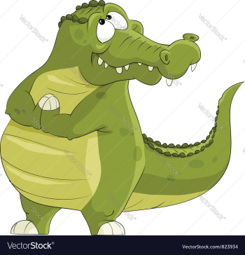 Crocodile vector image Crocodile vector image