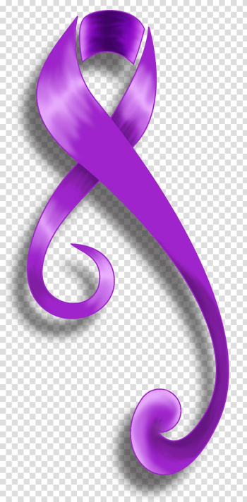 Crohn's disease Purple ribbon Awareness ribbon Tattoo, cancer symbol transparent background PNG clipart