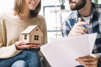 Crop couple ready to sign contract Crop couple ready to sign contract