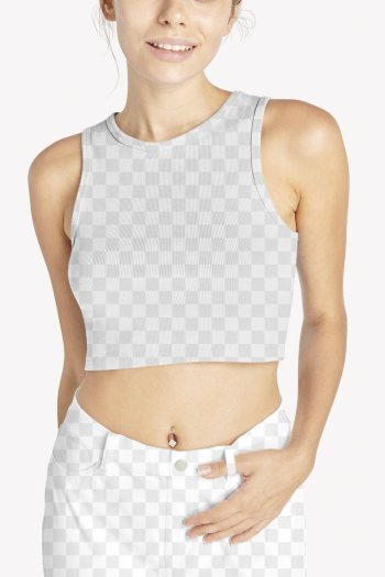 Crop top png mockup, women's | Free PNG Mockup - rawpixel