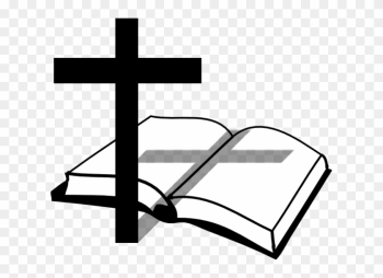 Cross And Bible Clip Art - Cross And Bible Clipart