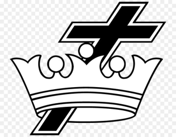 Cross and Crown Christian cross Decal Freemasonry - surveymonkey vector 