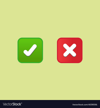 cross check mark symbol set cross check mark symbol set