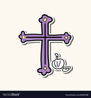 Crosses of christian religion set of divine vector image Crosses of christian religion set of divine vector image