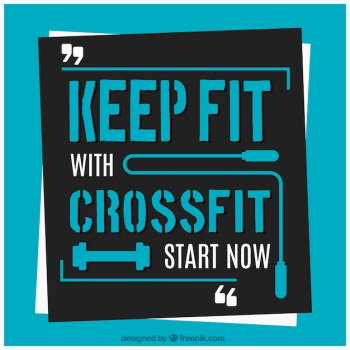 Crossfit background with start quote Crossfit background with start quote
