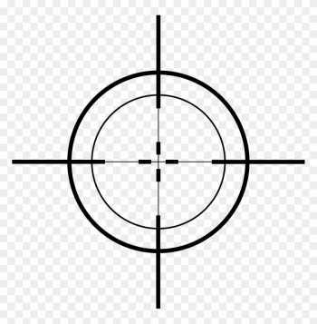 Crosshairs Clipart - Crosshair Sticker Png