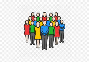 Crowd Clipart Bunch Person - Group Of People Icon